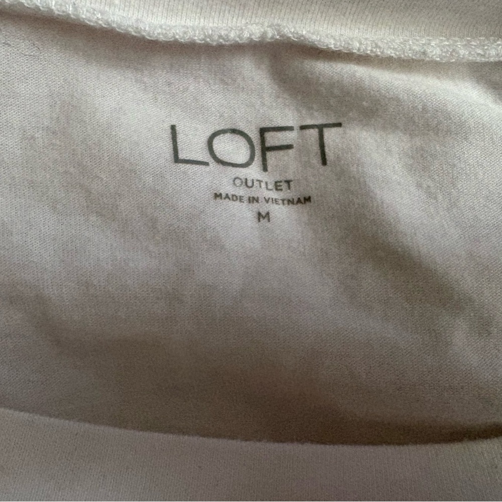 LOFT Soft Cream Blouse - Picture 3 of 3